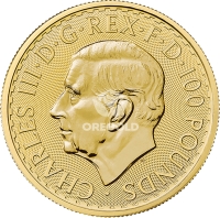 £ 100 - Un'Oncia d'Oro BRITANNIA 2022