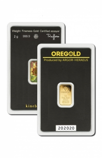 Lingotto Oro 2 gr. OREGOLD ARGOR KINEBAR®