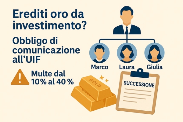 Hai ereditato oro da investimento?